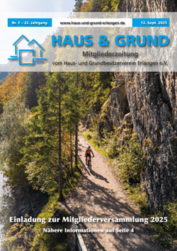Haus & Grund Erlangen Magazin September 2025 Haus & Grund Erlangen Magazin September 2025